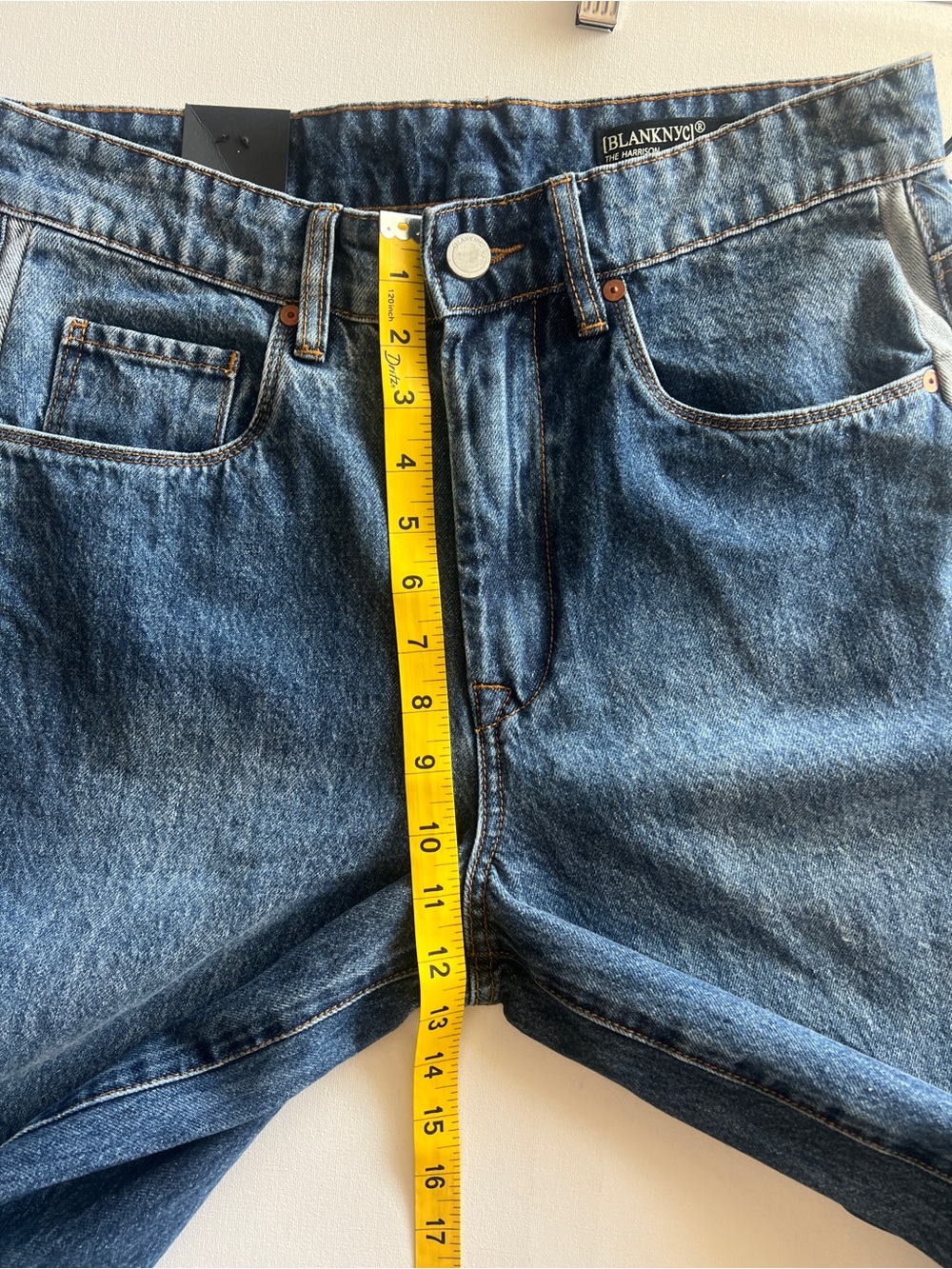 NWT Blanknyc The Harrison Low Rise Baggy Ankle Tie Jeans 27 Midnight Contrast - Picture 12 of 17